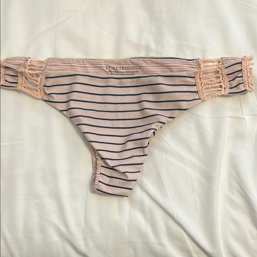 Acacia striped swim bottom size L
